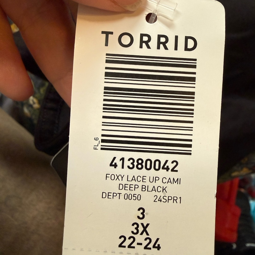 Torrid Black Lace-Up Camisole - Picture 4 of 4